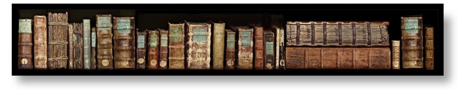 Hylde med håndskrifter.jpg